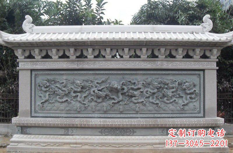 辽宁大理石九龙壁雕塑