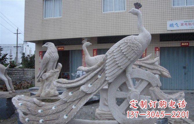 辽宁大理石孔雀石雕塑