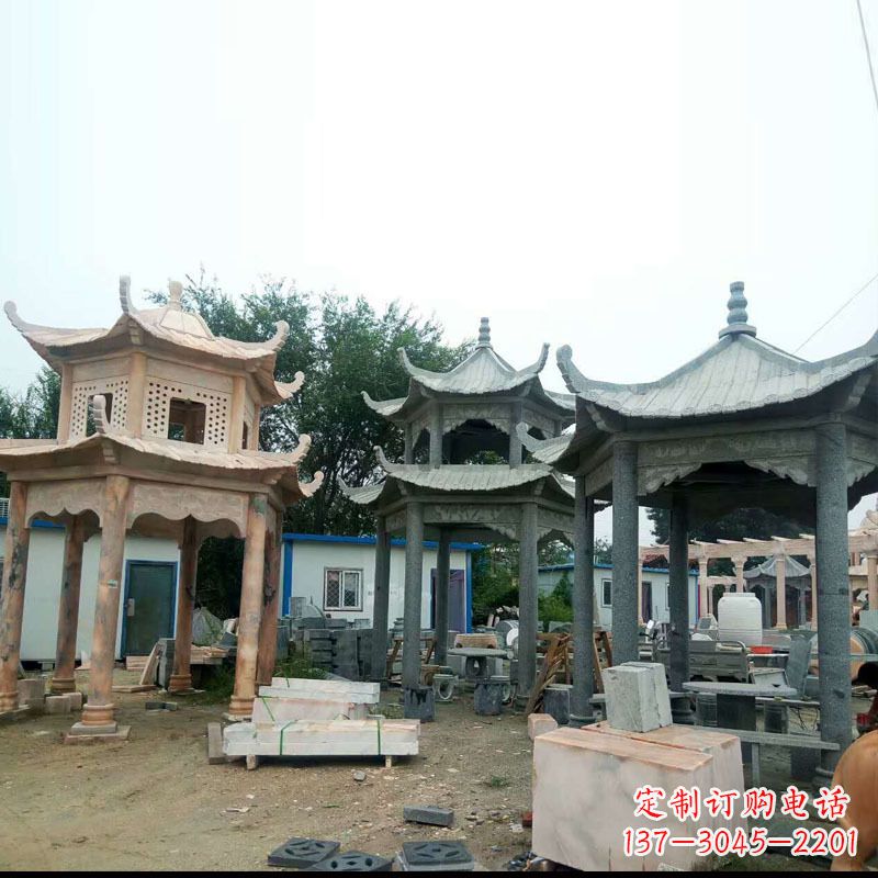 辽宁精美大理石凉亭雕塑