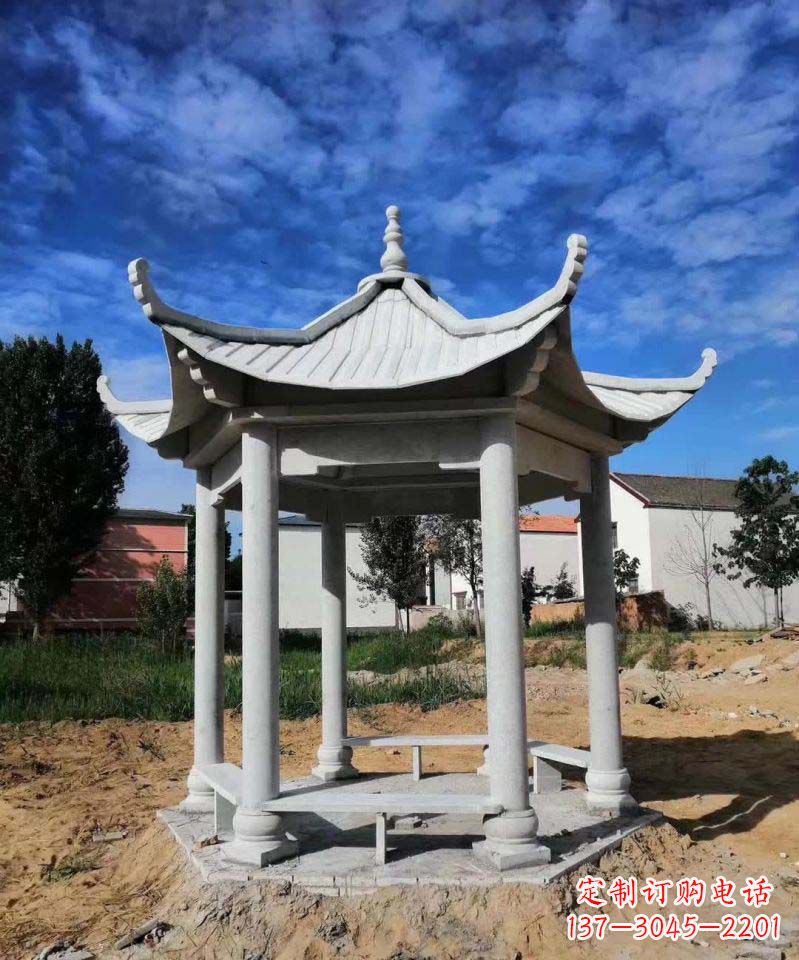 辽宁精美大理石凉亭雕塑