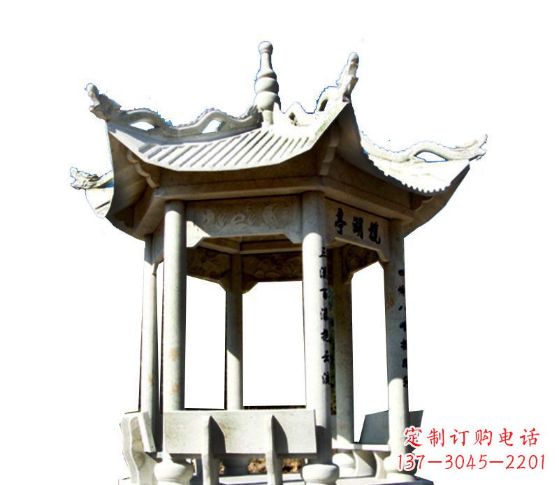 辽宁大理石凉亭石雕,历史韵味浓郁