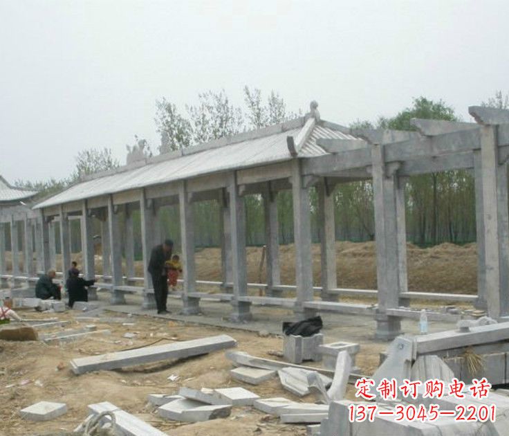 辽宁精美大理石凉亭雕塑