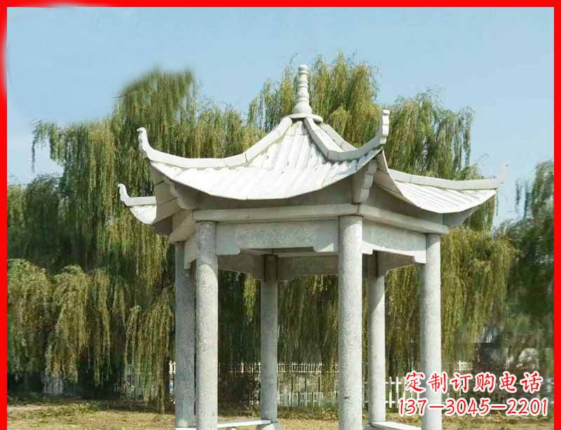 辽宁精美大理石凉亭雕塑