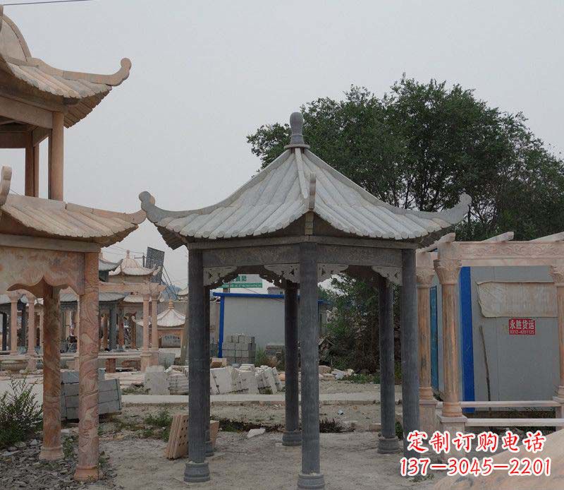 辽宁大理石凉亭精美石雕