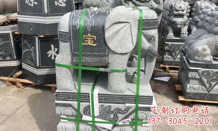 辽宁大理石大象门口石雕