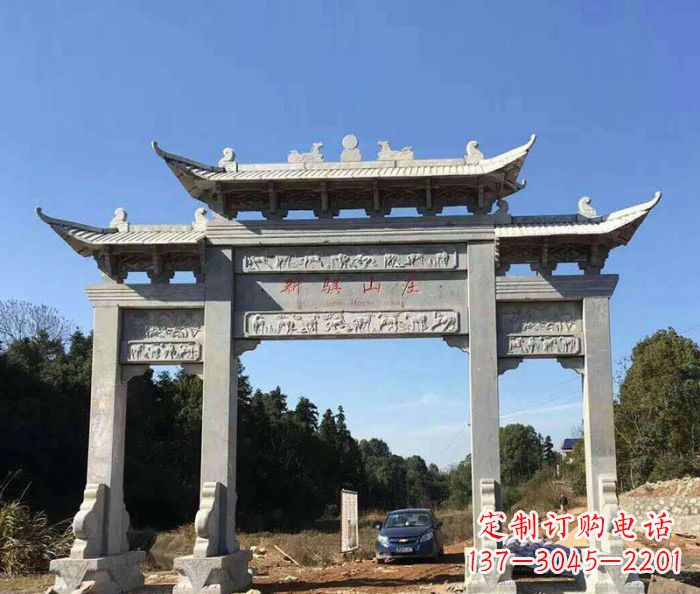 辽宁精美石雕牌坊雕塑