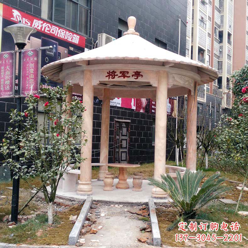 辽宁精美大理石凉亭雕塑