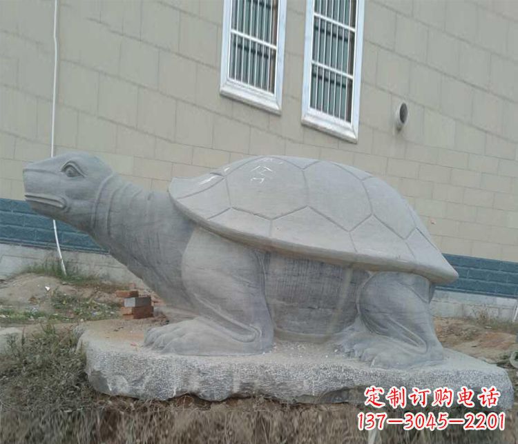 辽宁大理石乌龟石雕精美的古典风格装饰
