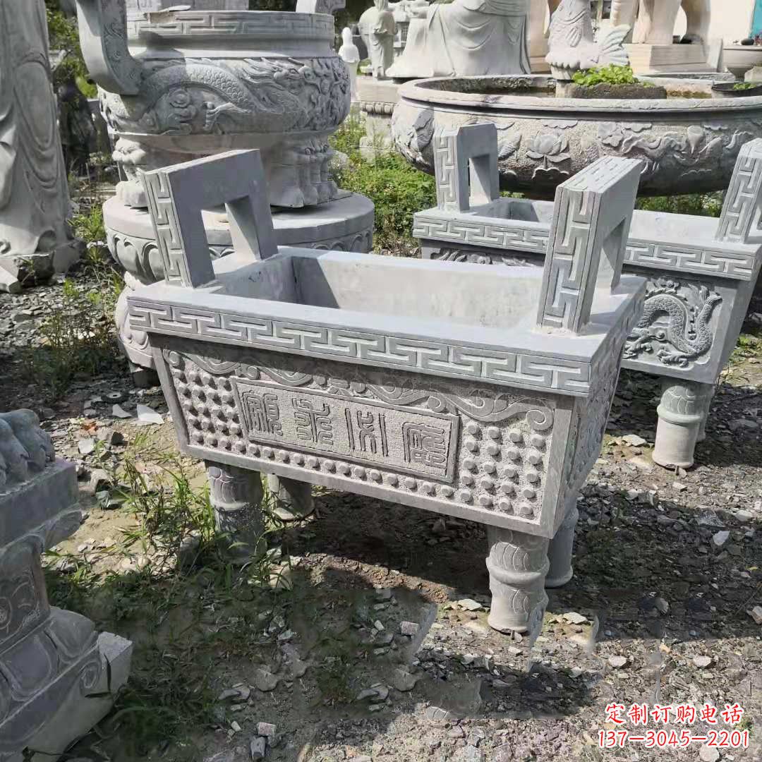 辽宁精美大理石香炉石雕