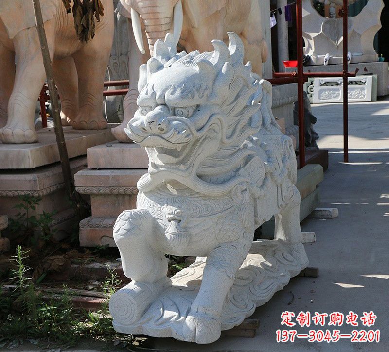 辽宁大理石镇宅——麒麟雕塑