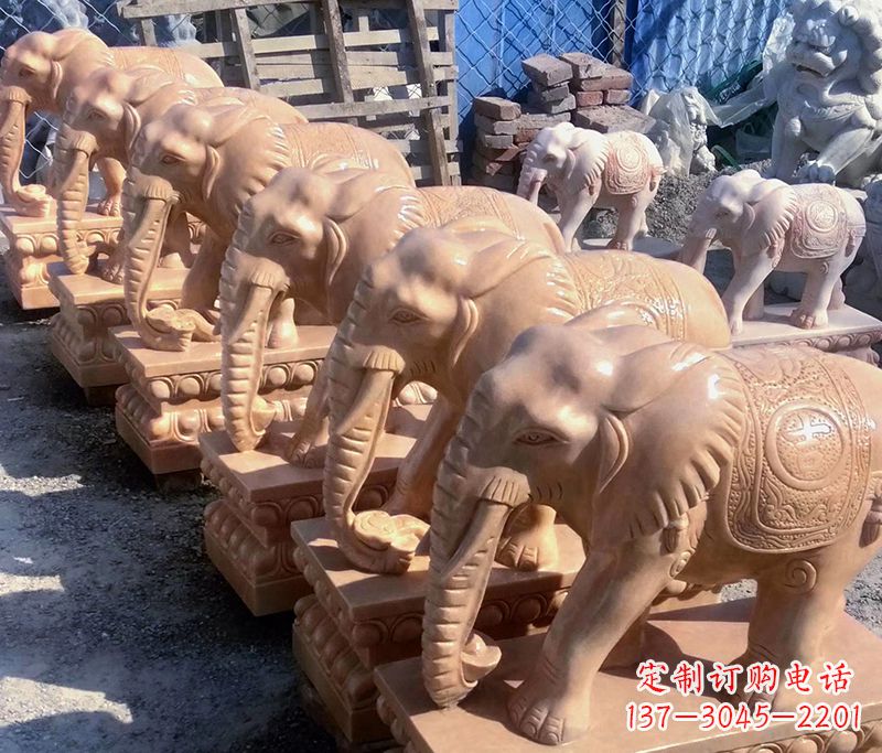 辽宁大象喷水石雕