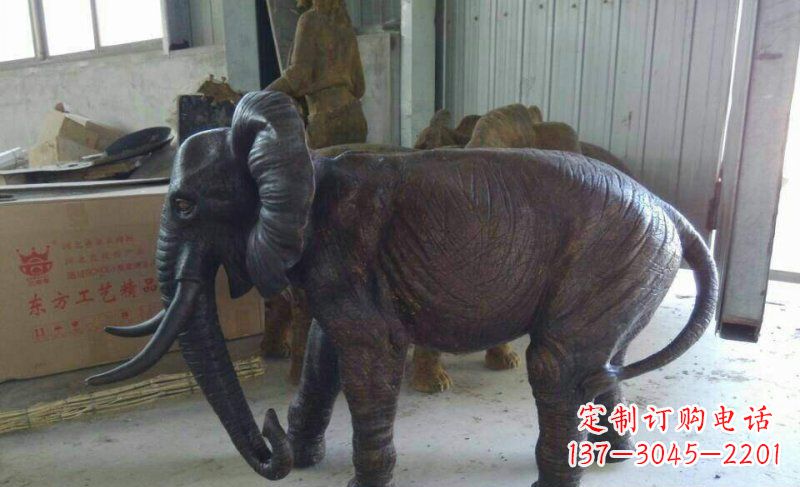 辽宁大象铜雕广场动物雕塑