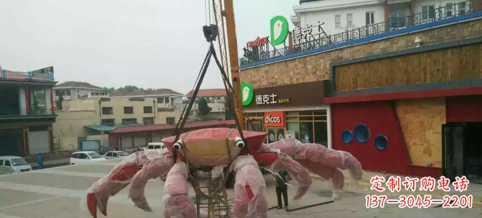 辽宁11英寸不锈钢螃蟹雕塑
