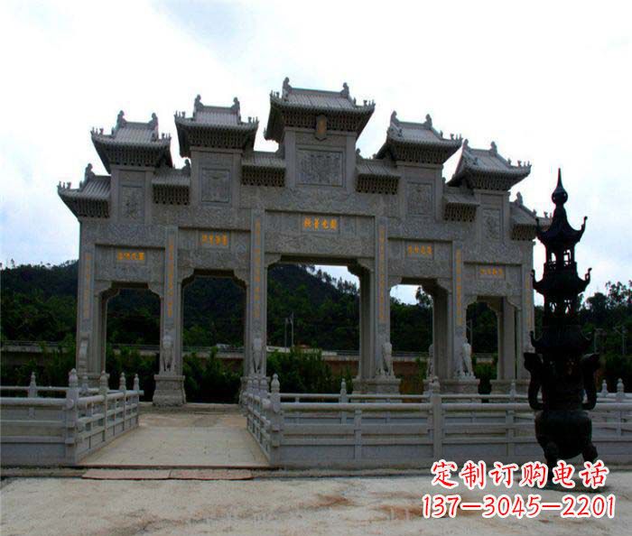 辽宁精美石雕牌坊雕塑