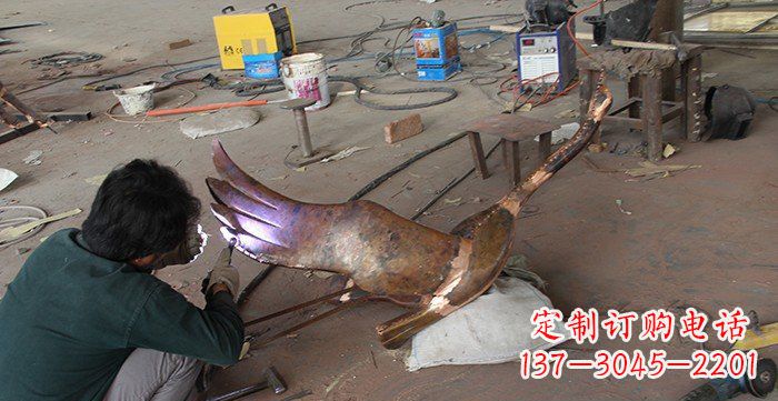 辽宁大雁公园动物铜雕