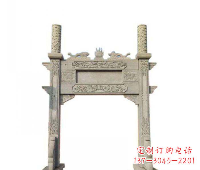 辽宁产品名称中领雕塑-牌坊石雕