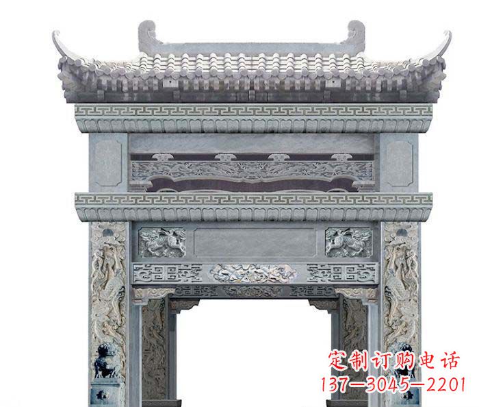 辽宁精美石雕牌坊雕塑