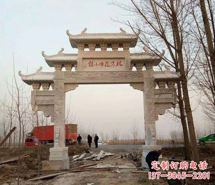辽宁大理石牌坊石雕
