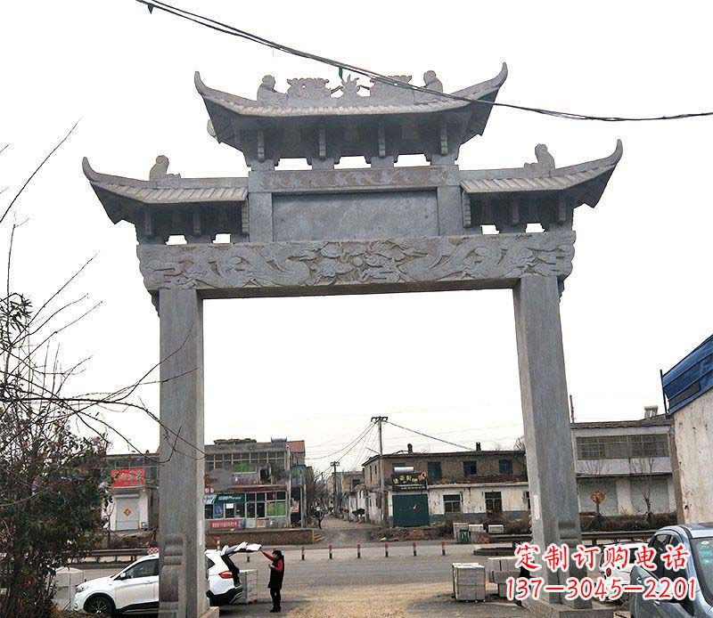 辽宁精美大理石牌坊石雕