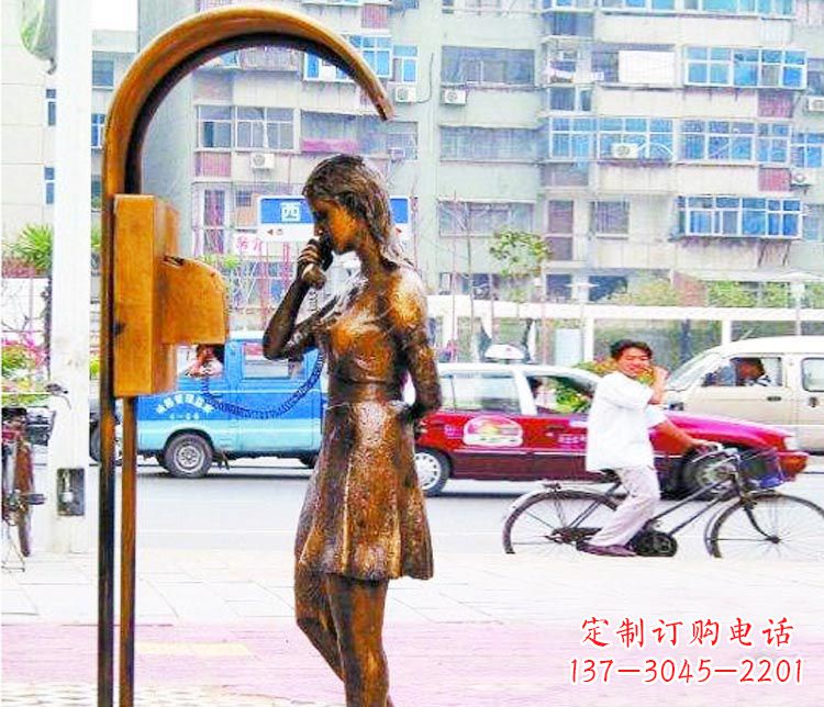 辽宁女孩铜雕塑——艺术的象征