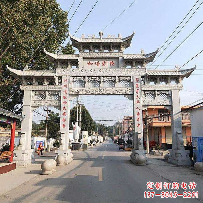 辽宁牌坊雕塑-精致的艺术精品