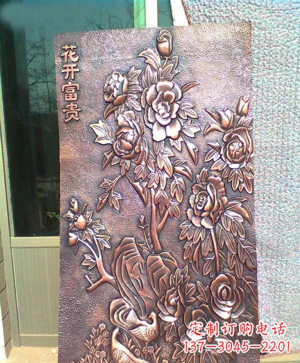 辽宁锻铜牡丹雕塑