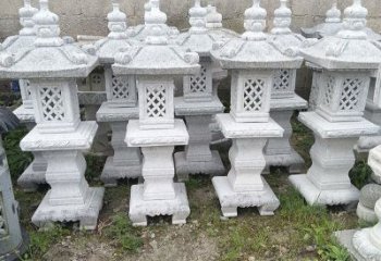 辽宁大理石公园石灯222