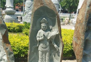 辽宁大理石公园石观音雕像