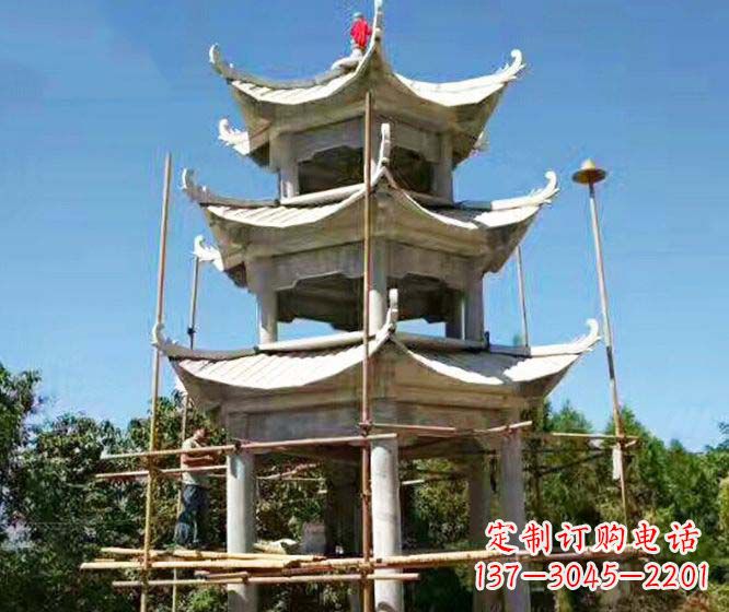 辽宁精美古典凉亭石雕