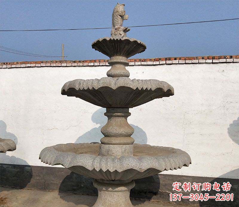 辽宁多层石质喷泉雕塑