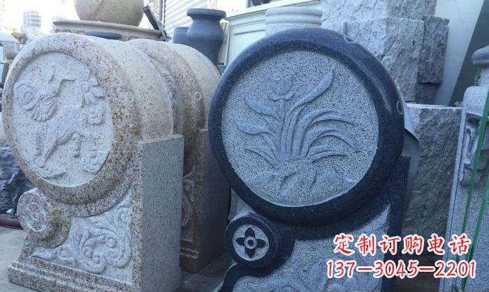 辽宁传统仿古抱鼓门墩雕塑