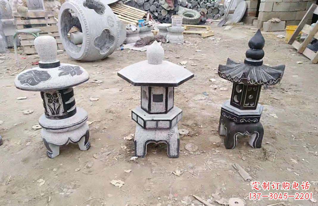 辽宁传统仿古石灯雕塑