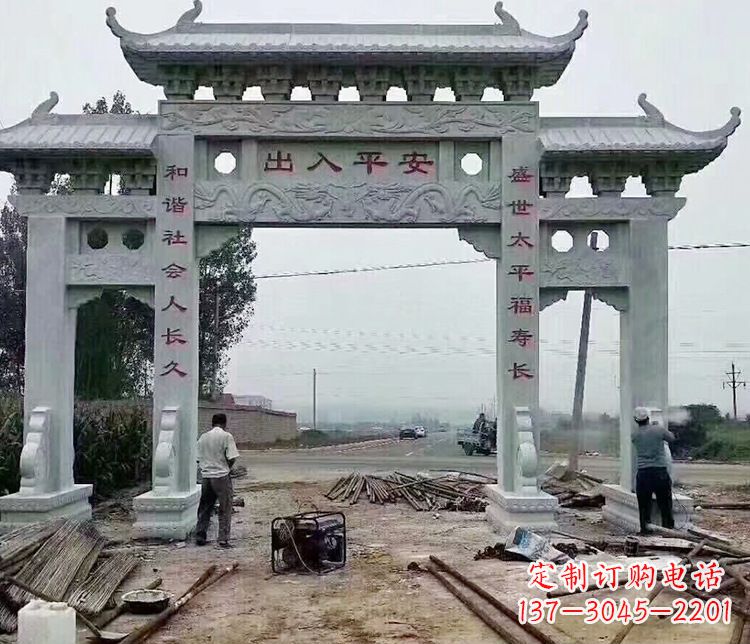 辽宁仿古石牌坊石雕