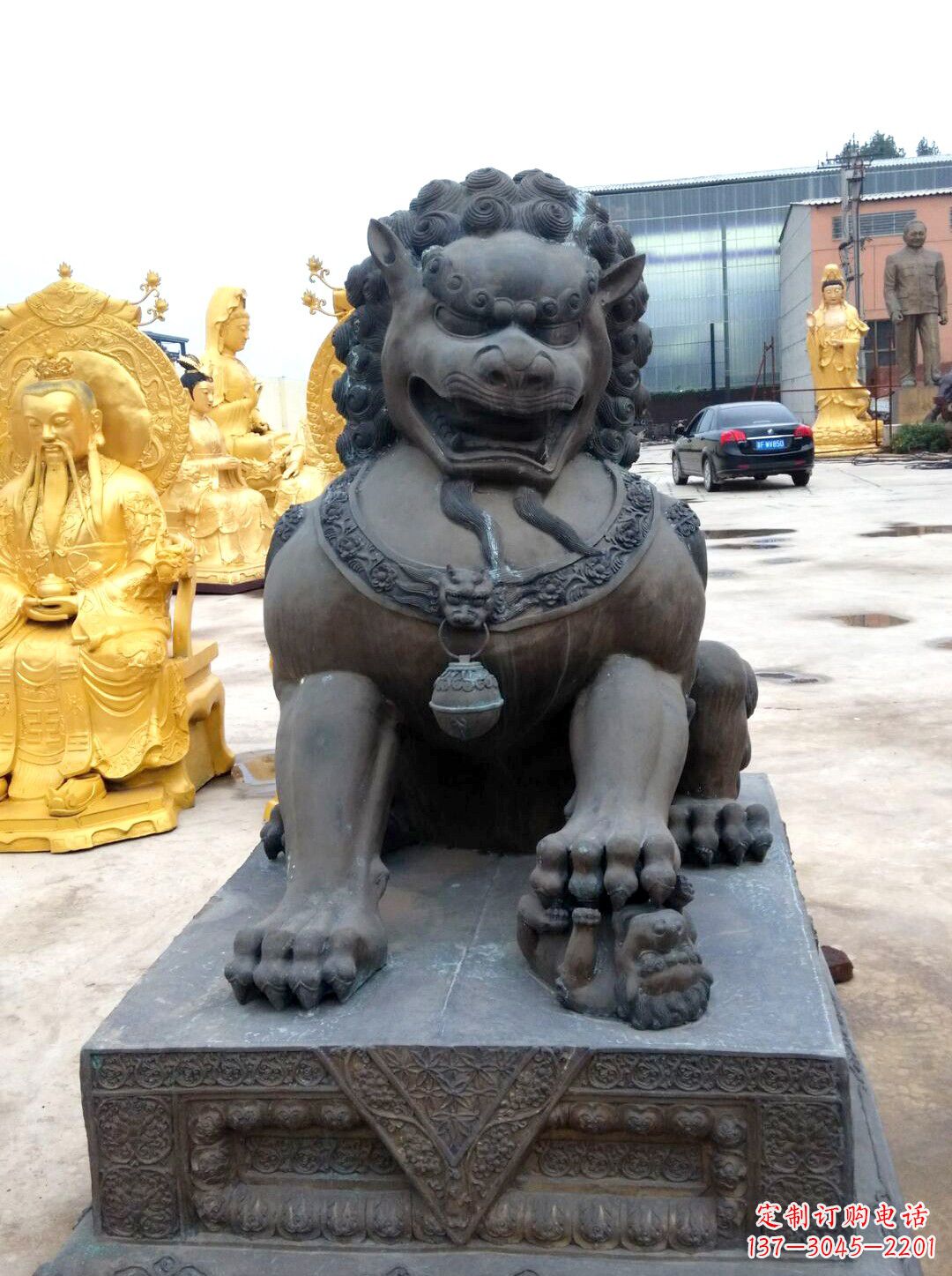 辽宁精美仿古铜狮子雕塑