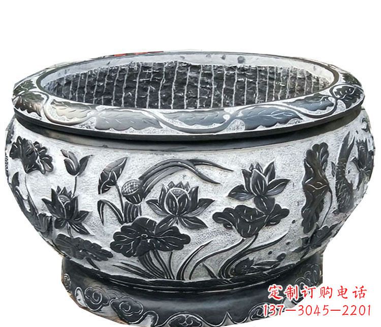 辽宁传承古典,精致仿古庭院花盆雕塑