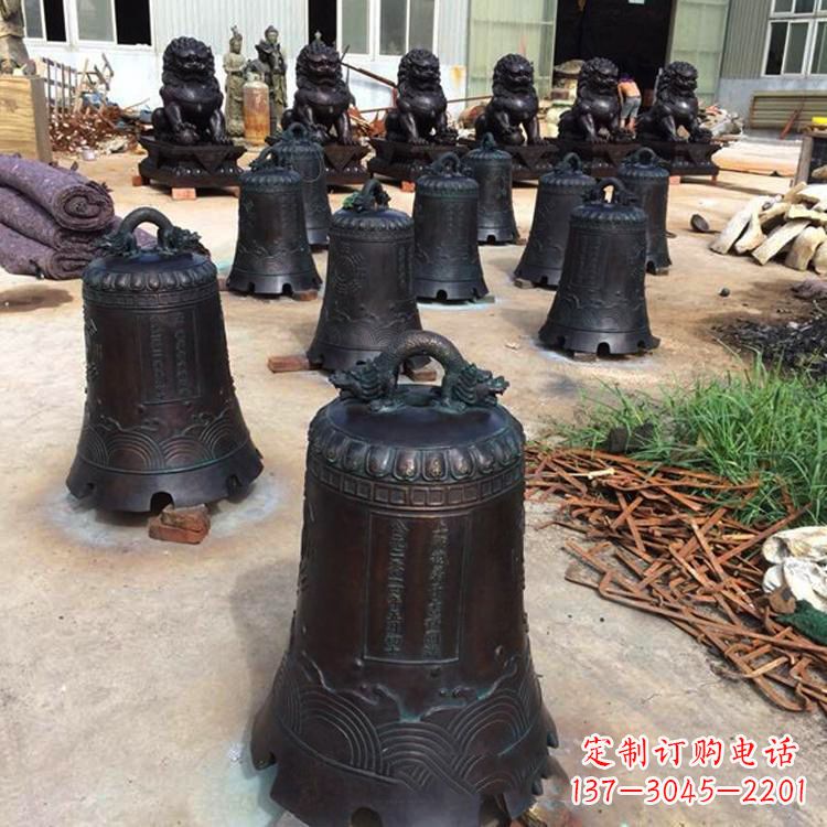 辽宁手工精美的铜钟雕塑
