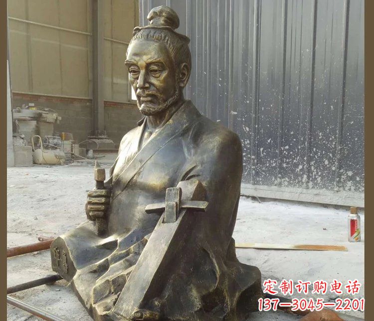 辽宁青铜鲁班雕塑,赞颂传统工匠精湛技艺