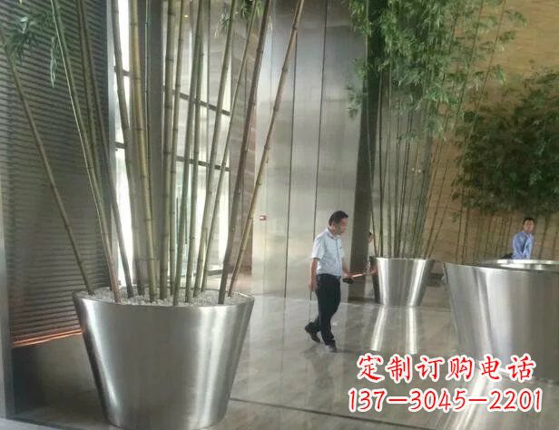 辽宁品质不锈钢花盆景观雕塑