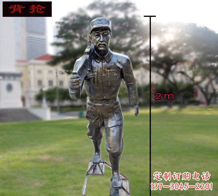 辽宁中领雕塑英勇勇士铜雕