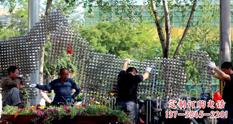 辽宁中领雕塑 - 动物抽象不锈钢雕塑