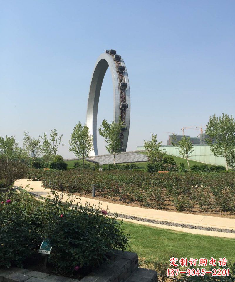 辽宁精美摩天轮不锈钢抽象雕塑