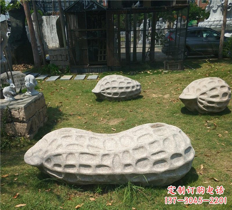 辽宁精美大理石花生雕塑