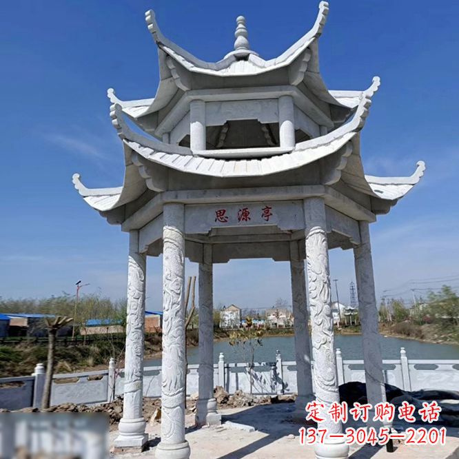 辽宁公园大理石凉亭