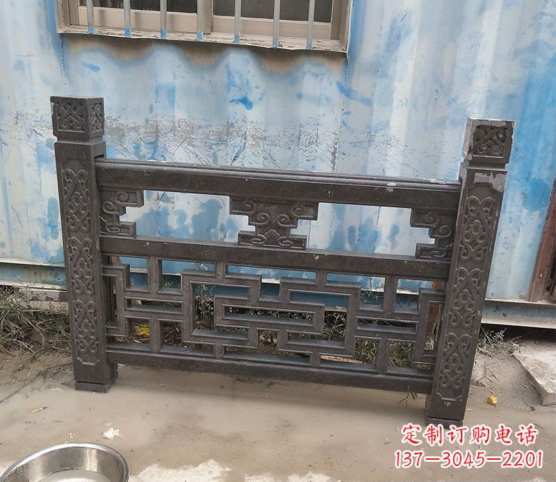 辽宁集乐馆大理石栏板雕塑