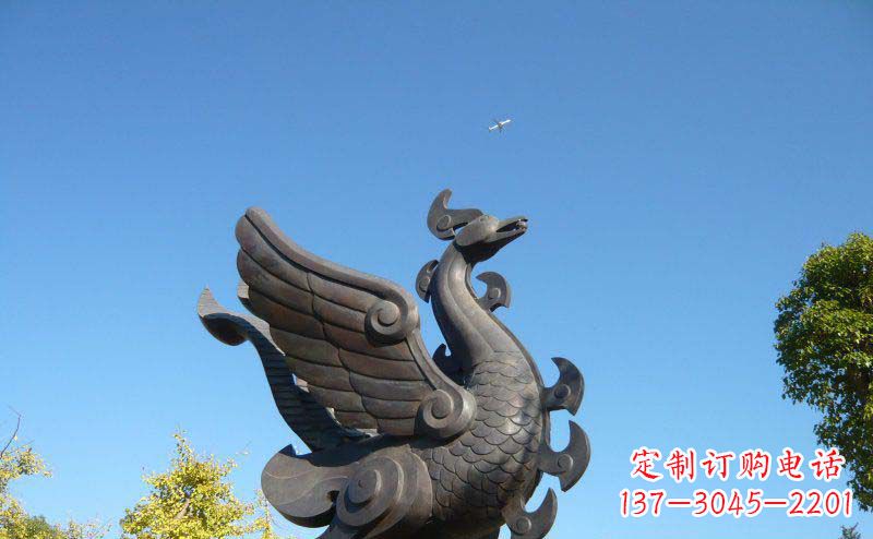 辽宁艺术雕塑 | 公园凤凰铜雕