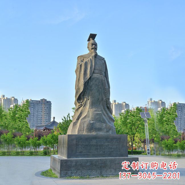 辽宁荣耀隋文帝 杨坚青石雕塑