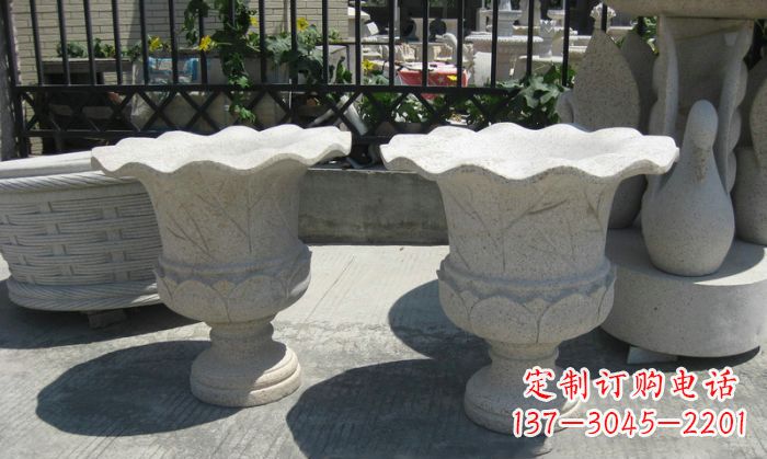 辽宁大理石花盆雕塑