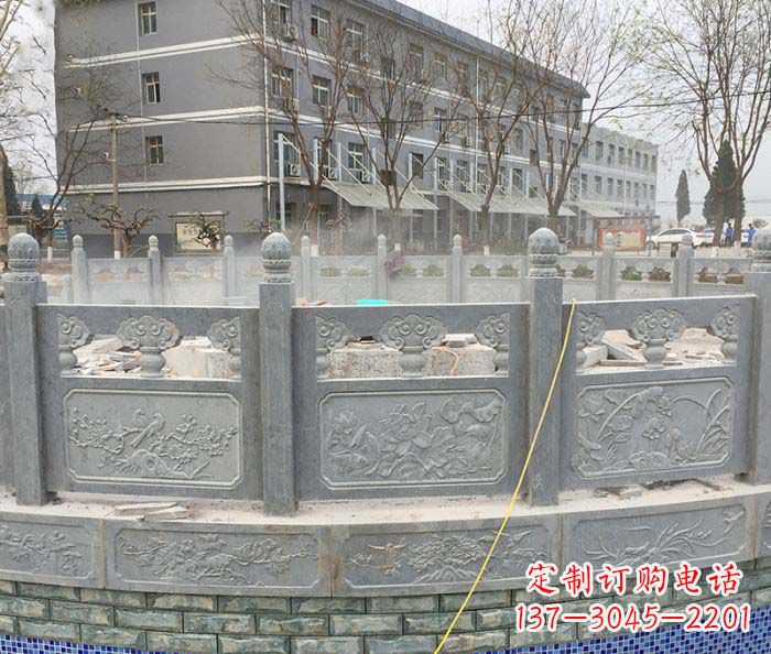 辽宁公园景观大理石栏板雕塑