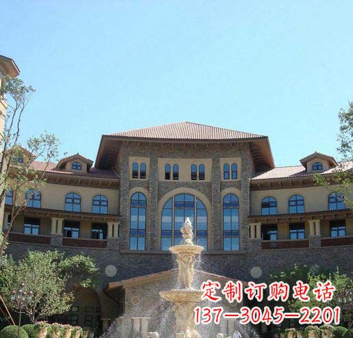 辽宁定制欧式古典喷泉大理石雕塑