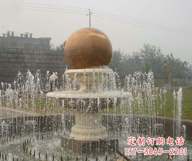 辽宁艺术品级风水球喷泉石雕